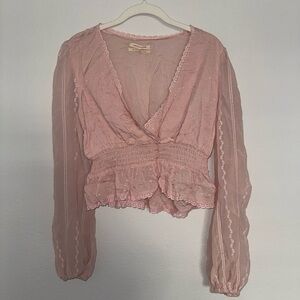 Urban Outfitters Pink Blouse